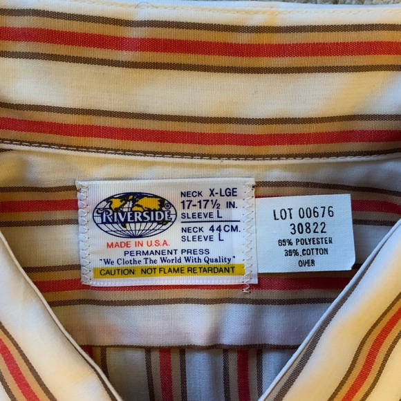 RARE & NEW 1970 Coca Cola Coke Employee Uniform Shirt Retro Hipster  VINTAGE XL - Picture 4 of 8